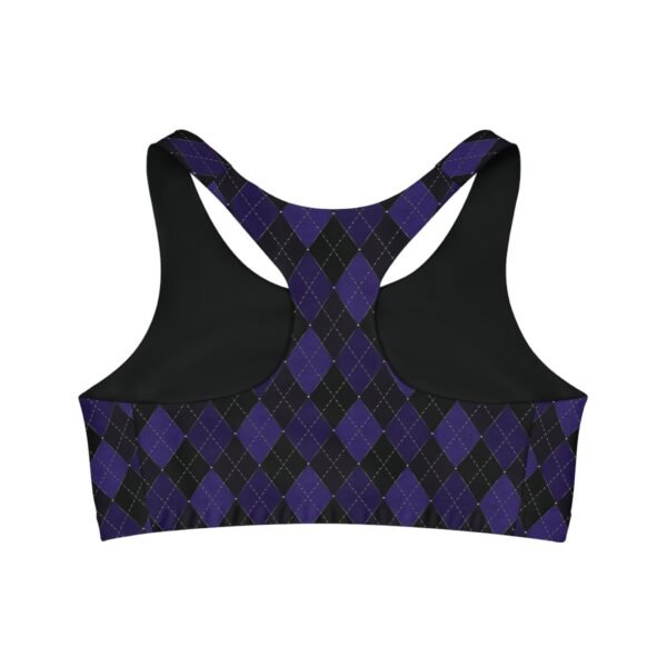 Blacklight Opulent Argyle Sports Bra | The Classique Collection - Image 2