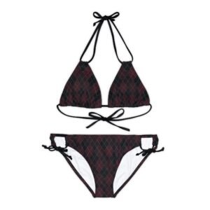 Blood Opulent Argyle Bikini Set | The Classique Collection