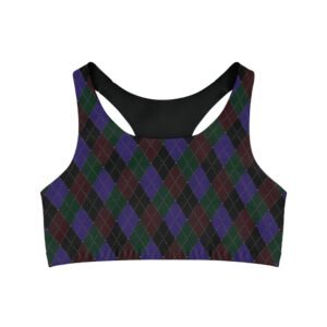 Opulent Argyle Sports Bra | The Classique Collection