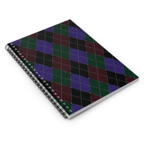 Opulent Argyle Spiral Notebook | The Classique Collection