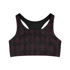 Plasma Opulent Argyle Sports Bra | The Classique Collection