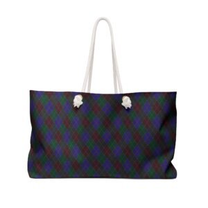 Opulent Argyle Weekender Bag | The Classique Collection