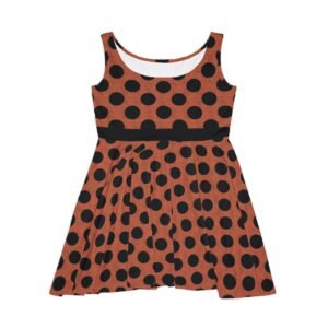 Carnelian Trimmed Polka Dot Skater Dress | The Classique Collection