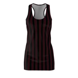 Blood Elegant Vertical Stripe Racerback Dress | The Classique Collection