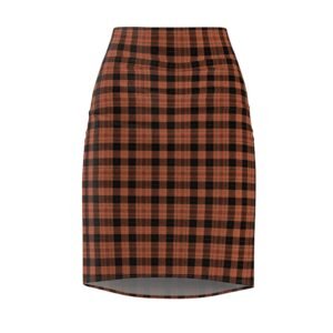 Gourdspice Exquisite Plaid Pencil Skirt | The Classique Collection