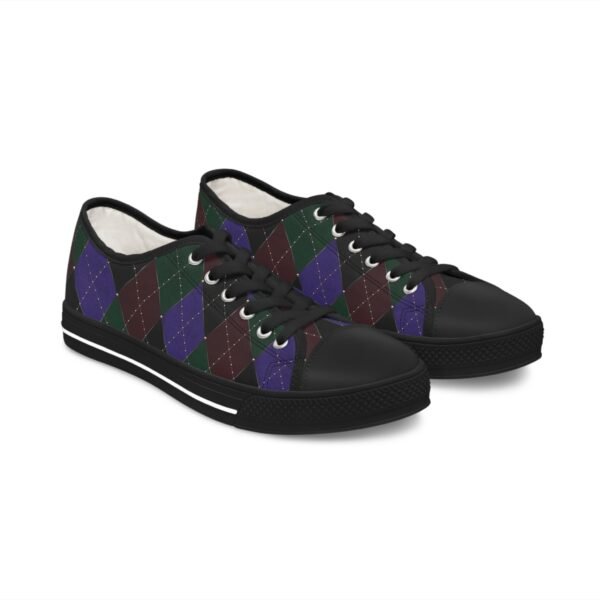 Opulent Argyle Low-Top Sneakers | The Classique Collection