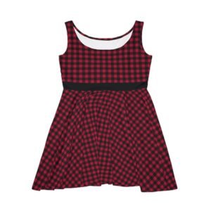 Ruby Abyssal Gingham Skater Dress | The Classique Collection