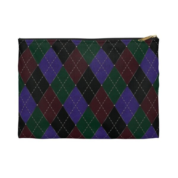 Opulent Argyle Accessory Pouch | The Classique Collection