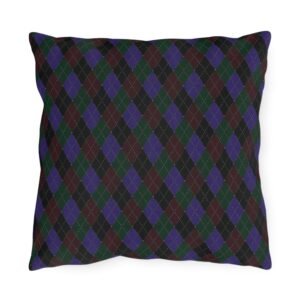 Opulent Argyle Outdoor Pillow | The Classique Collection