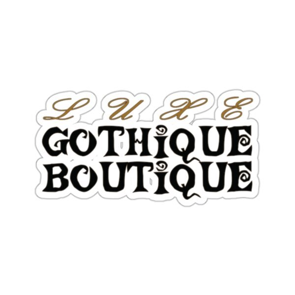 Luxe Gothique Boutique Vinyl Sticker