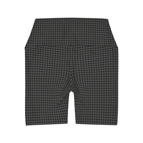 Batsfang Check High-Waist Yoga Shorts | The Classique Collection - Image 2