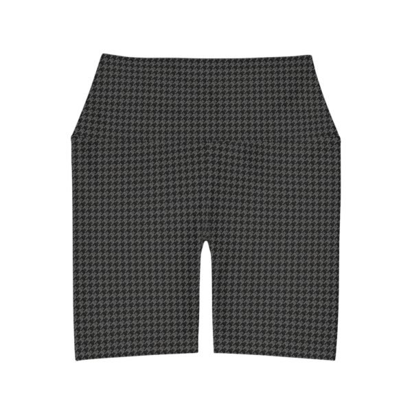 Batsfang Check High-Waist Yoga Shorts | The Classique Collection