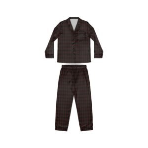 Valiant Opulent Argyle Satin Pajama Set | The Classique Collection