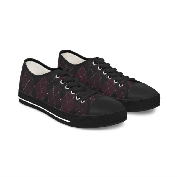 Plasma Opulent Argyle Low-Top Sneakers | The Classique Collection