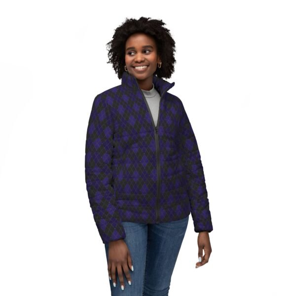 Blacklight Opulent Argyle Puffer Jacket | The Classique Collection - Image 3