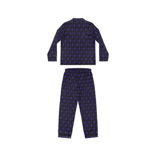 Blacklight Opulent Argyle Satin Pajama Set | The Classique Collection - Image 2