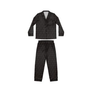 Deadwood Opulent Argyle Satin Pajama Set | The Classique Collection