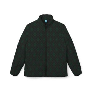 Absinthe Opulent Argyle Puffer Jacket | The Classique Collection