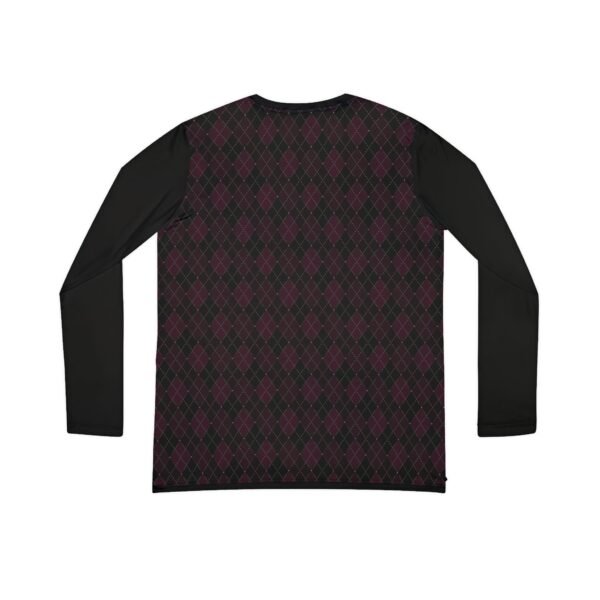 Plasma Opulent Argyle Long Sleeve V-Neck Shirt | The Classique Collection - Image 2