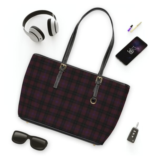 Inverted Exquisite Plaid Shoulder Purse | The Classique Collection - Image 2