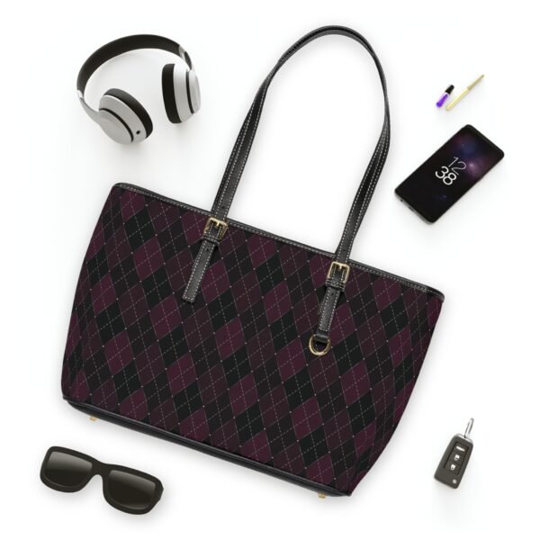 Plasma Opulent Argyle Shoulder Purse | The Classique Collection - Image 2