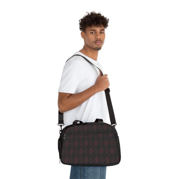 Blood Opulent Argyle Fitness Bag | The Classique Collection - Image 3