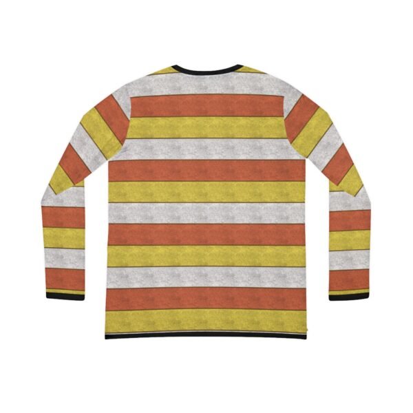 Cornsyrup Elegant Horizontal Stripe Long Sleeve V-Neck Shirt | The Classique Collection - Image 2