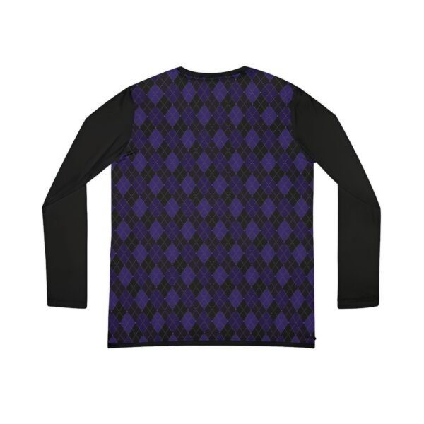 Blacklight Opulent Argyle Long Sleeve V-Neck Shirt | The Classique Collection - Image 2