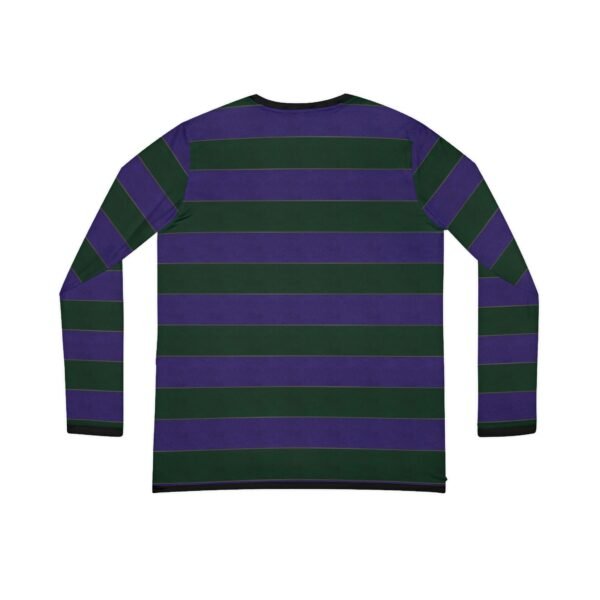 Trickster Elegant Horizontal Stripe Long Sleeve V-Neck Shirt | The Classique Collection - Image 2