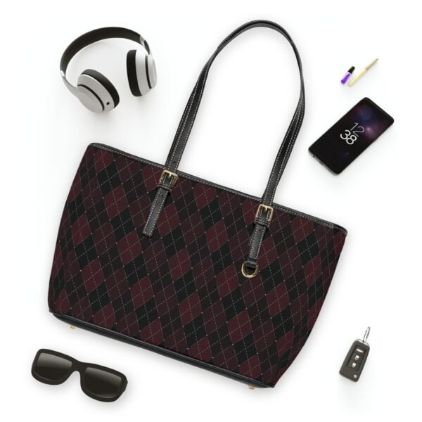 Blood Opulent Argyle Shoulder Purse | The Classique Collection - Image 2