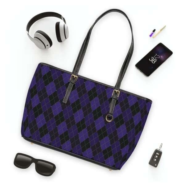 Blacklight Opulent Argyle Shoulder Purse | The Classique Collection - Image 2