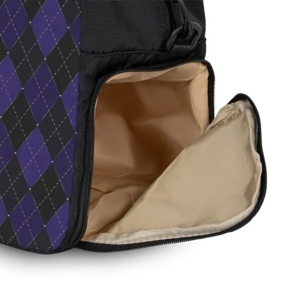 Blacklight Opulent Argyle Fitness Bag | The Classique Collection - Image 2