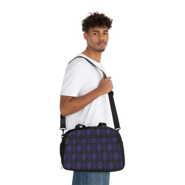 Blacklight Opulent Argyle Fitness Bag | The Classique Collection - Image 3