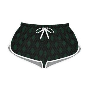 Absinthe Opulent Argyle Gym Shorts | The Classique Collection