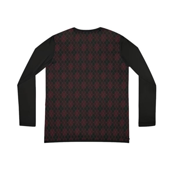 Blood Opulent Argyle Long Sleeve V-Neck Shirt | The Classique Collection - Image 2