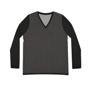 Batsfang Check Long Sleeve V-Neck Shirt | The Classique Collection