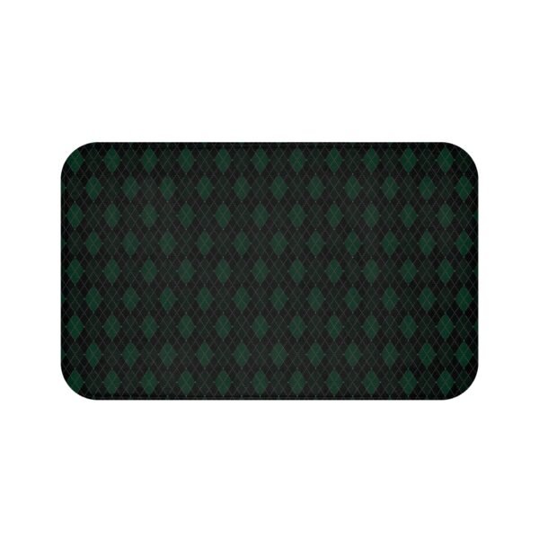 Absinthe Opulent Argyle Bath Mat | The Classique Collection - Image 5