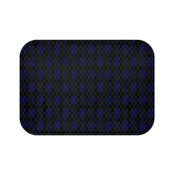 Ectoplasm Opulent Argyle Bath Mat | The Classique Collection