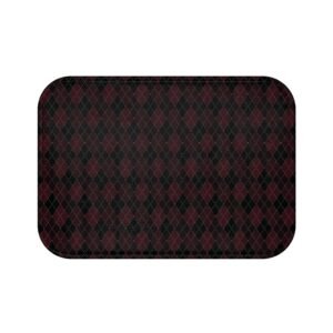 Blood Opulent Argyle Bath Mat | The Classique Collection