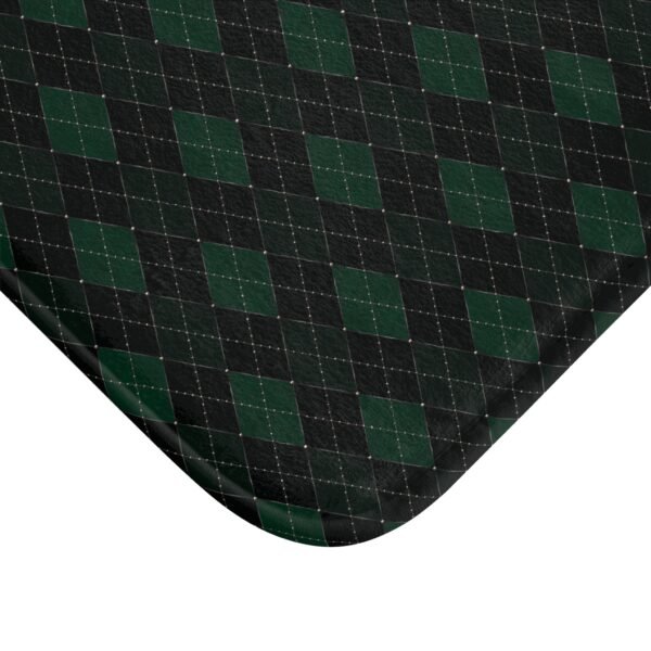 Absinthe Opulent Argyle Bath Mat | The Classique Collection - Image 2