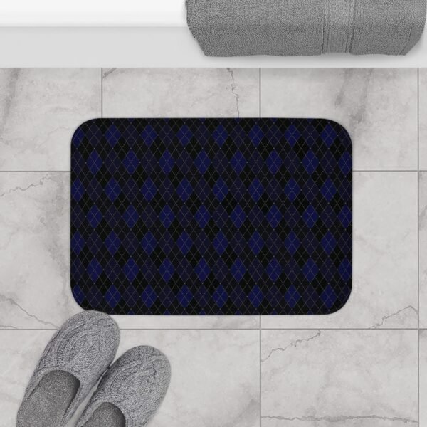 Ectoplasm Opulent Argyle Bath Mat | The Classique Collection - Image 4