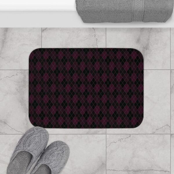 Plasma Opulent Argyle Bath Mat | The Classique Collection - Image 4