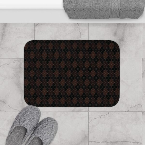 Deadwood Opulent Argyle Bath Mat | The Classique Collection - Image 4