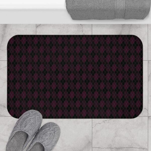 Plasma Opulent Argyle Bath Mat | The Classique Collection - Image 6