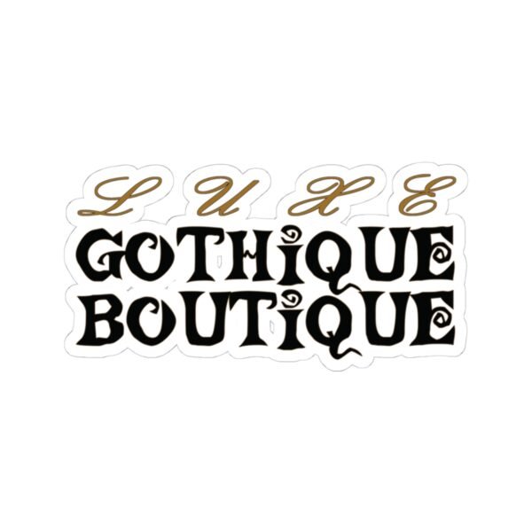 Luxe Gothique Boutique Vinyl Sticker - Image 3