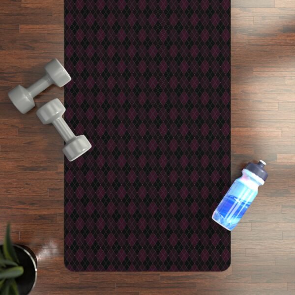 Plasma Opulent Argyle Yoga Mat | The Classique Collection - Image 4