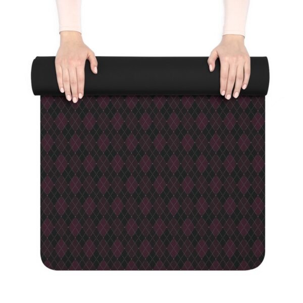 Plasma Opulent Argyle Yoga Mat | The Classique Collection - Image 3