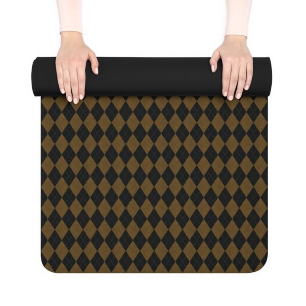 Dependable Opulent Argyle Yoga Mat | Summer Seasonal Exclusive - Image 3