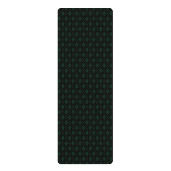Absinthe Opulent Argyle Yoga Mat | The Classique Collection