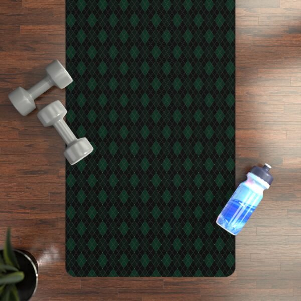 Absinthe Opulent Argyle Yoga Mat | The Classique Collection - Image 4